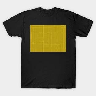 Mustard Lines Plaids T-Shirt